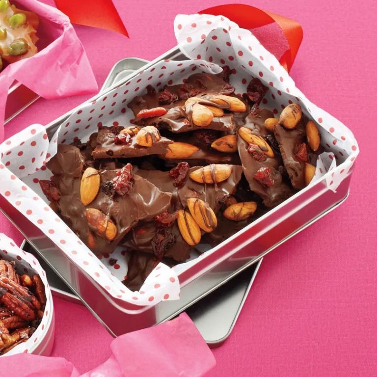 Cherry Almond Christmas Bark