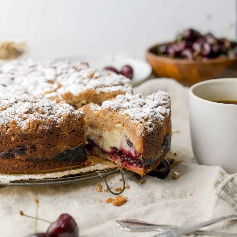 Cherry Almond Coffee Cake