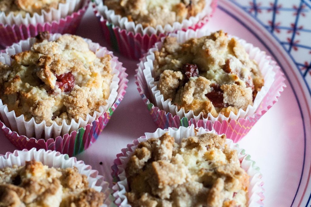 Cherry Almond Gluten Free Muffins