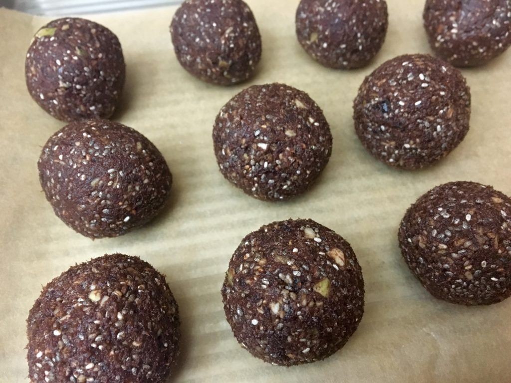 Chia Seed Energy Balls with Dates