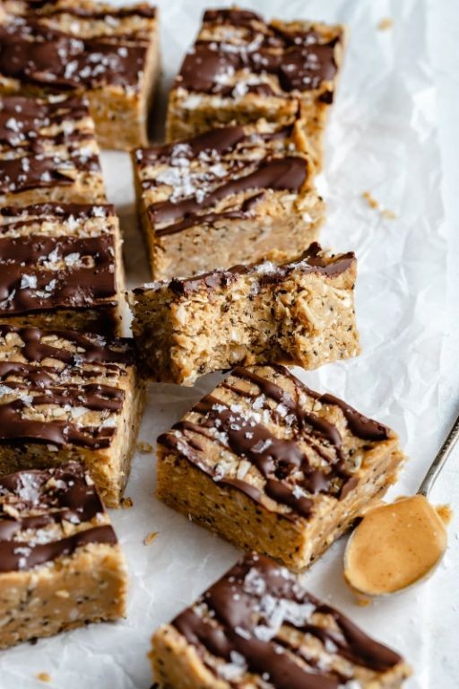 Chia Seed and Peanut Butter Protein Bars
