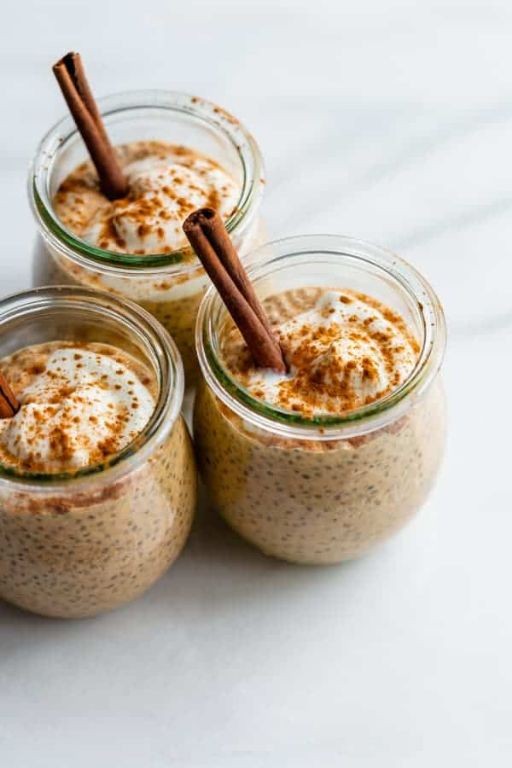 Chia Seed and Pumpkin Spice Latte