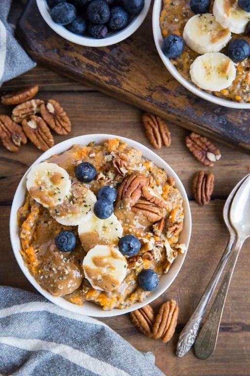Chia Seed and Sweet Potato Breakfast Bowl