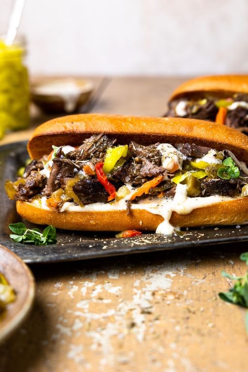 Chicago Beef Sandwich with Garlic Aioli