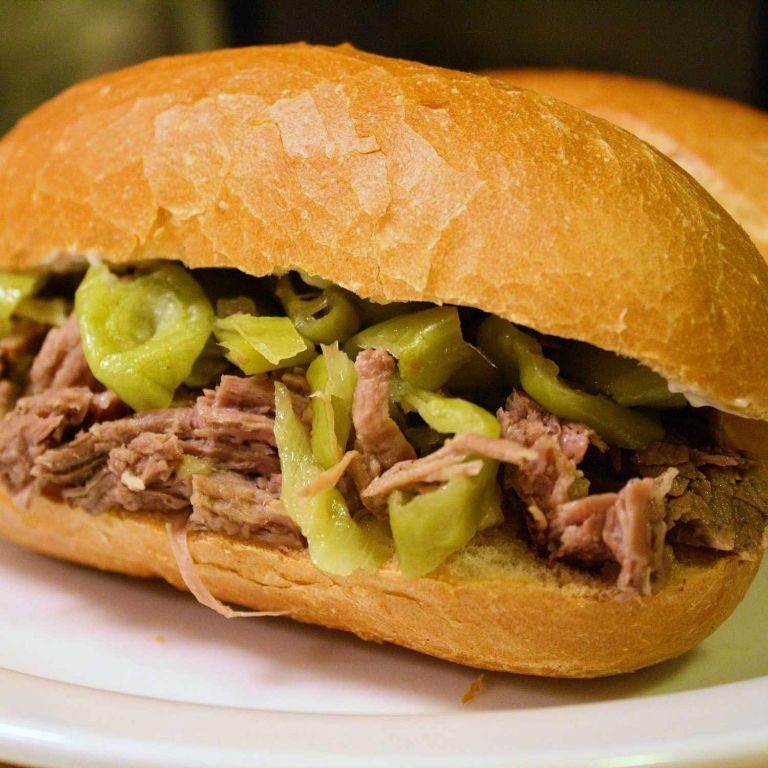 Chicago Beef Sandwich with Pepperoncini