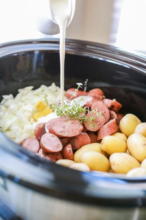 Chicken Apple Sausage and Corn Chowder