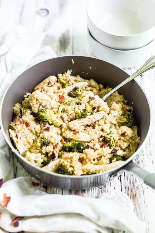 Chicken Broccoli and Quinoa Skillet