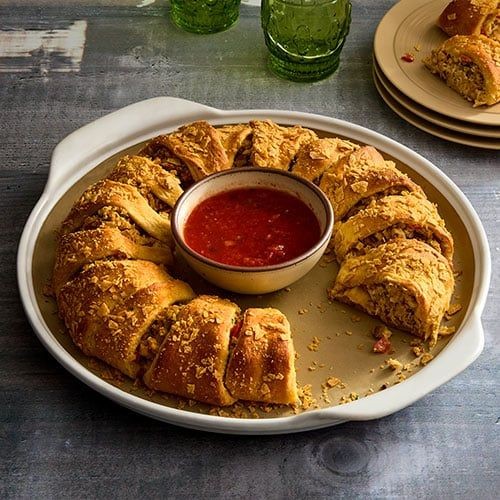 Chicken Enchilada Crescent Roll Bake