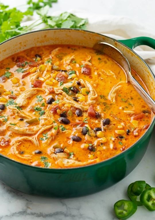 Chicken Enchilada Taco Soup