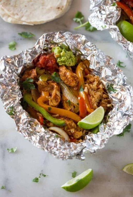 Chicken Fajita Foil Packets