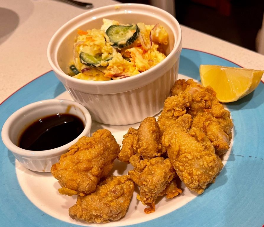 Chicken Karaage and Potato Salad Bento