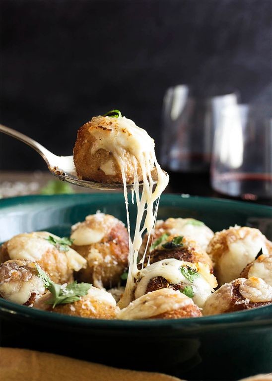 Chicken Mozzarella Meatballs
