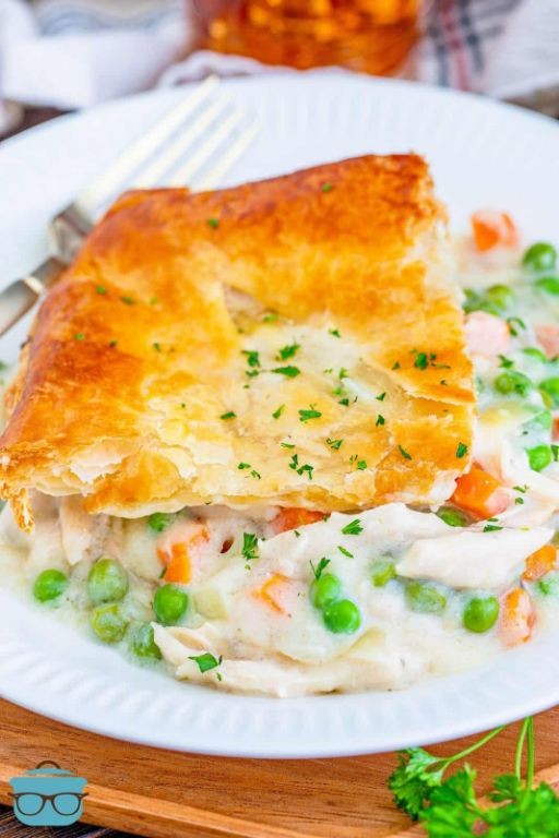 Chicken Pot Pie Casserole with Flaky Crust