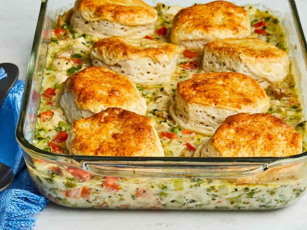 Chicken Pot Pie with Buttery Biscuit Crust