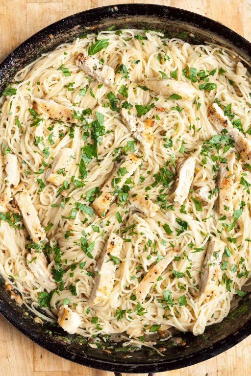 Chicken Scampi Alfredo