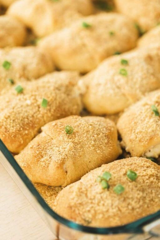 Chicken and Cornbread Crescent Roll Bake