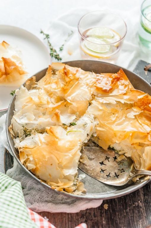 Chicken and Goat Cheese Phyllo Parcels