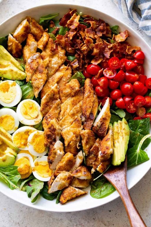 Chicken and Ham Salad with Honey Mustard Dressing