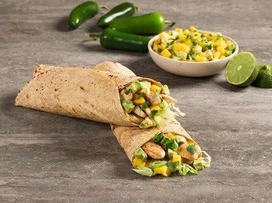 Chicken and Mango Salsa Wrap