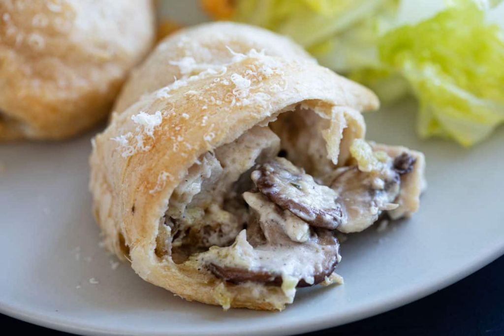 Chicken and Mushroom Crescent Dumplings