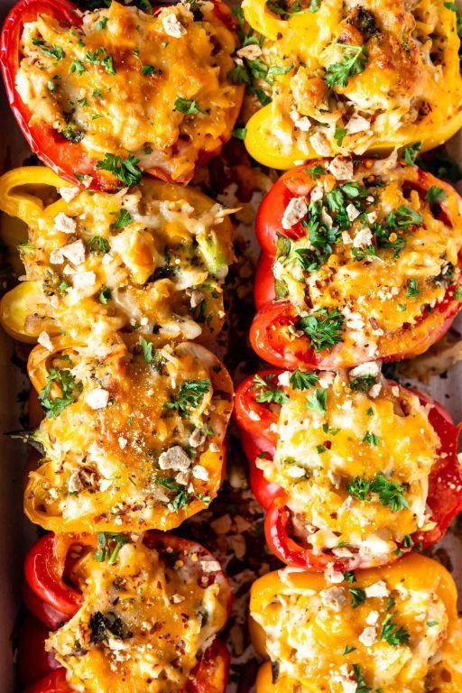 Chicken and Rice Stuffed Peppers