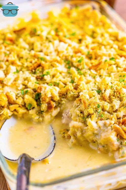Chicken and Stuffing Casserole with Gravy