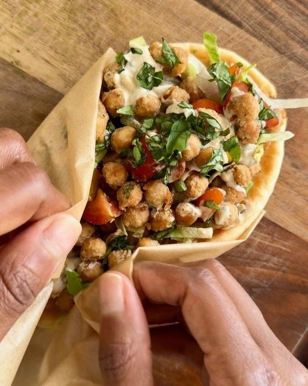 Chickpea and Tahini Power Wrap