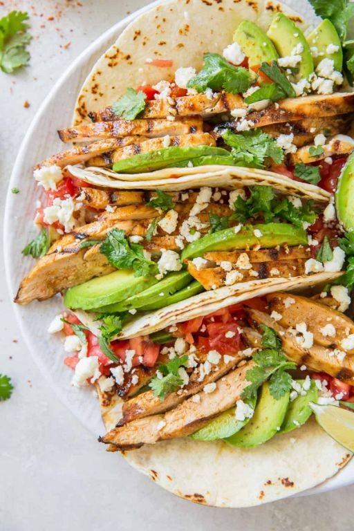 Chili Lime Crusted Chicken Tacos