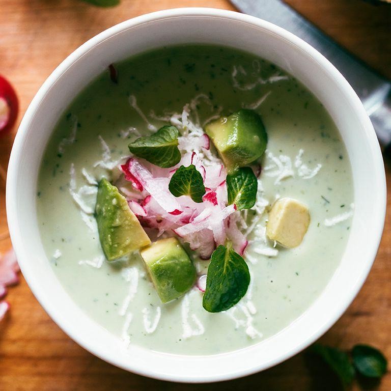 Chilled Yogurt and Avocado Soup