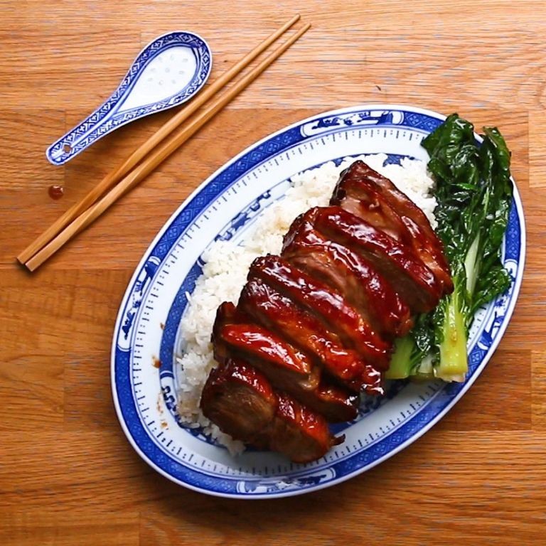Chinese Char Siu Pork Shoulder with Honey Glaze