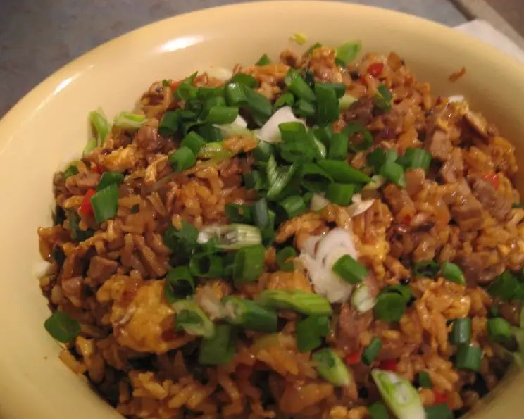 Chinese Pork and Mushroom Fried Rice