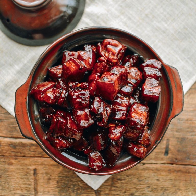 Chinese Red-Braised Pork Shoulder with Rock Sugar