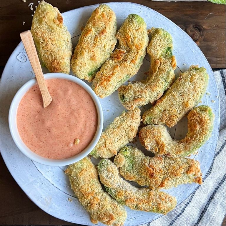 Chipotle Lime Baked Avocado Wedges