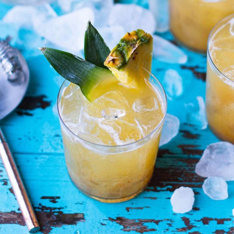 Chipotle-Smoked Pineapple Rum Punch