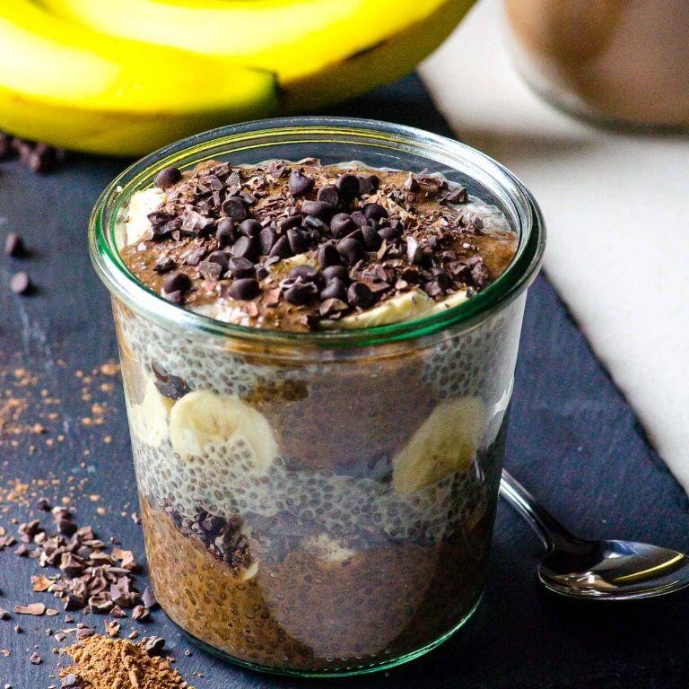 Chocolate Banana Chia Pudding Bowl