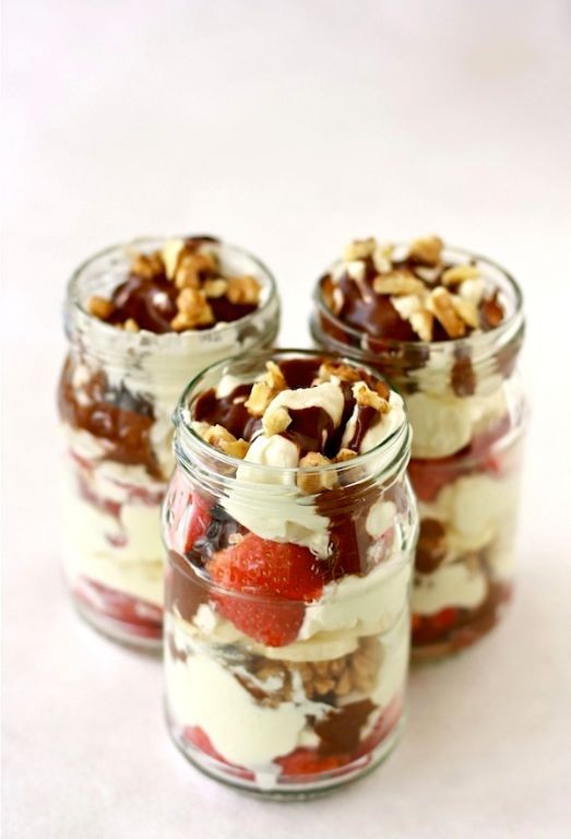Chocolate Banana Split Parfait