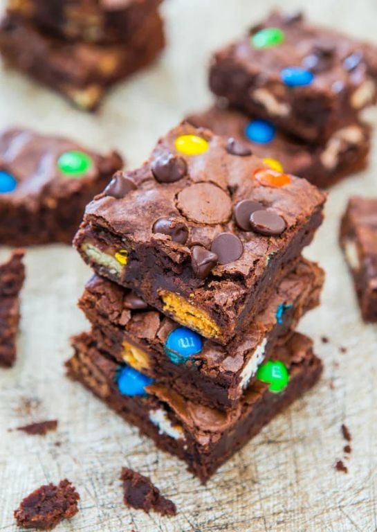 Chocolate Candy Bar Brownies