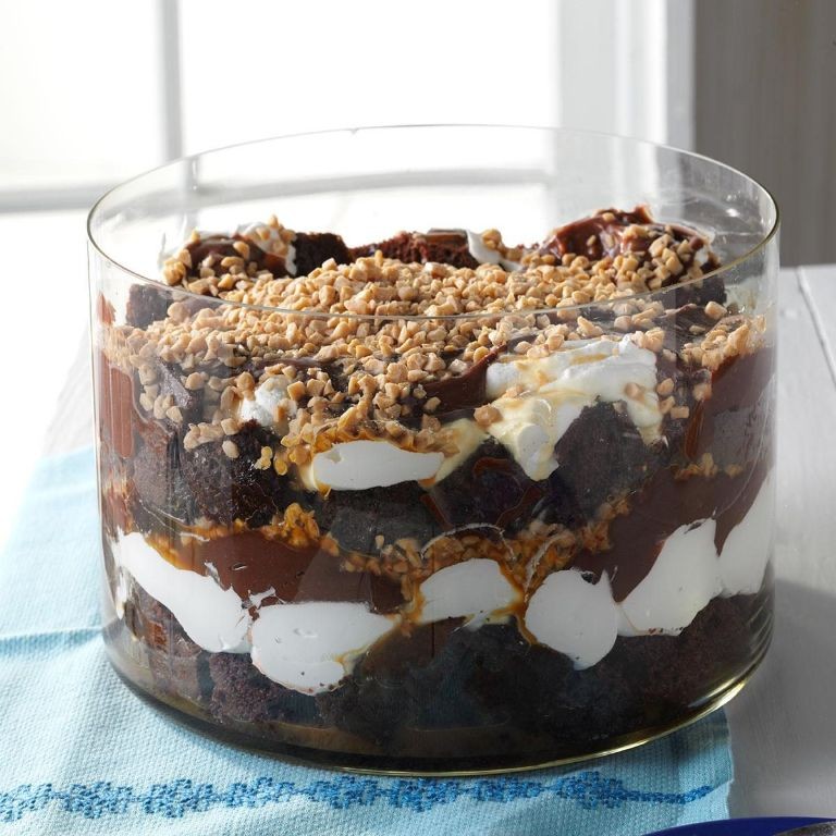 Chocolate Caramel Easter Trifle