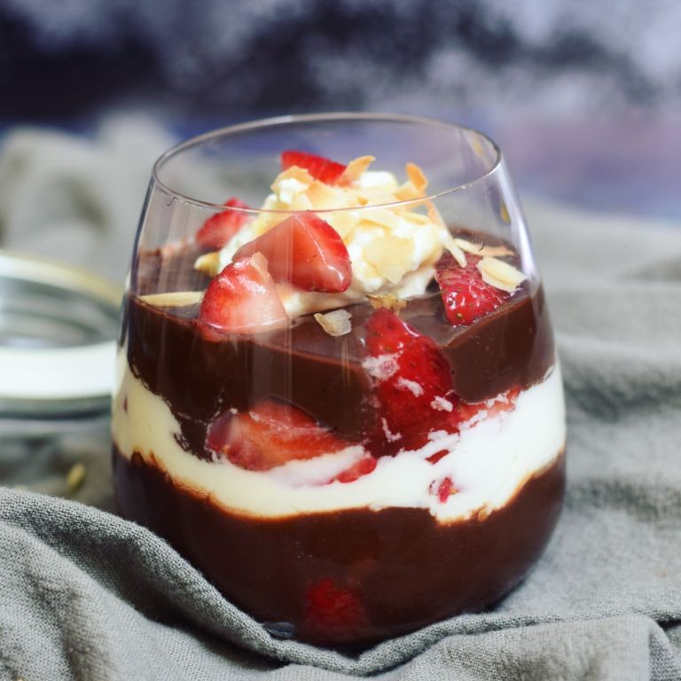 Chocolate Caramel Swirl Parfait