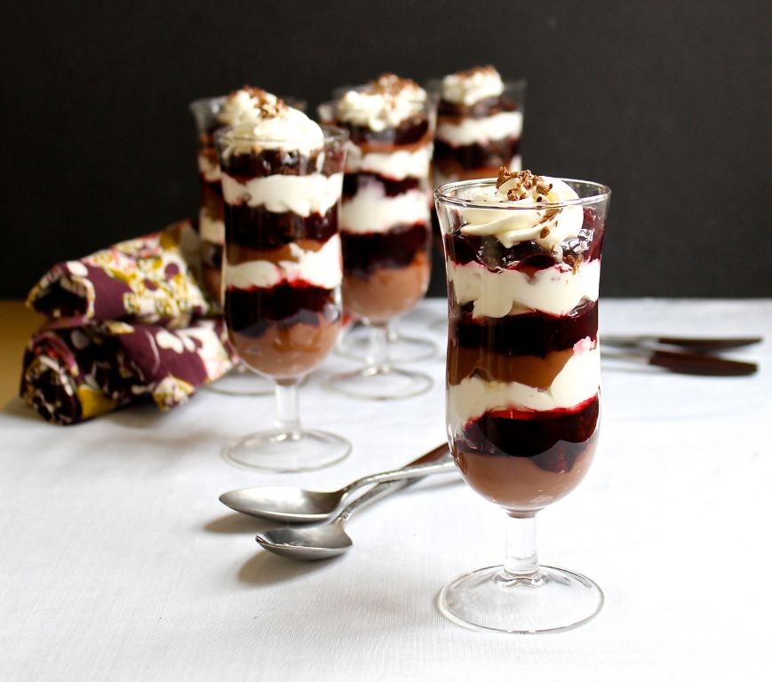 Chocolate Cherry Parfait