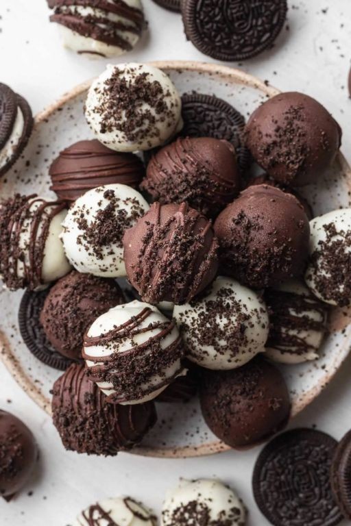 Chocolate Covered Raisins with Crushed Oreos
