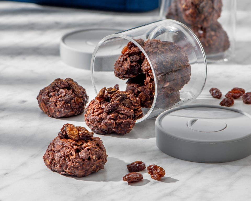 Chocolate Covered Raisins with Toasted Coconut