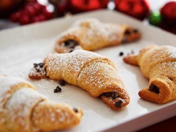 Chocolate Hazelnut Crescent Roll Breakfast Rolls