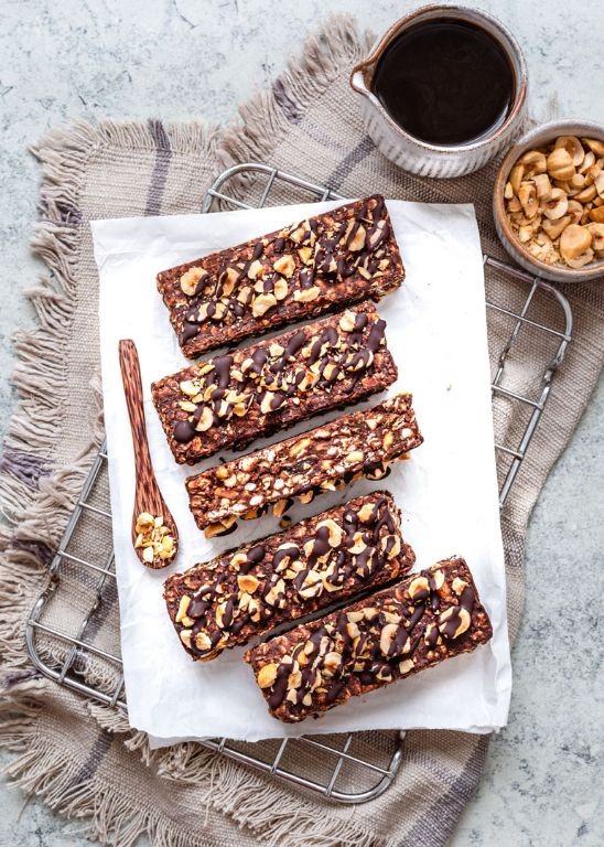 Chocolate Hazelnut Energy Bars