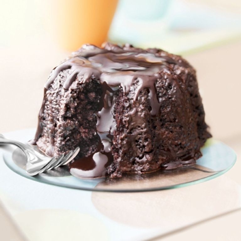 Chocolate Lava Bundt Cake with Creamy Filling