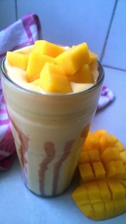 Chocolate Mango Lassi Dessert Drink