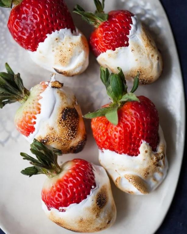 Chocolate Strawberries with Marshmallow Filling
