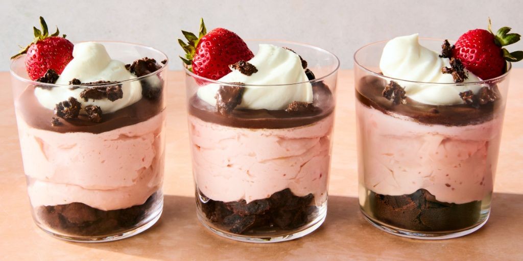 Chocolate Strawberry Mousse Parfait