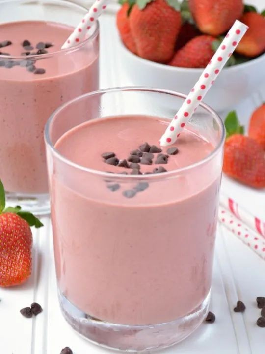 Chocolate Strawberry Protein Shake