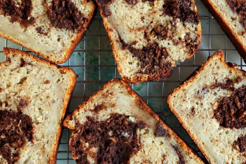 Chocolate Swirl Weight Watcher Banana Bread
